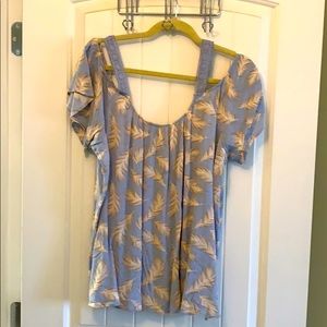 Feathery light off shoulder top